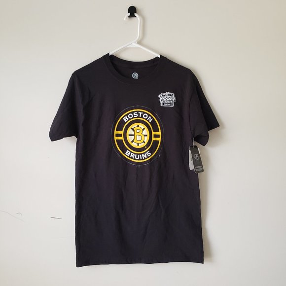 Boston Bruins Short Sleeve T-Shirt Tee Mens Small Black NHL Winter Classic NWT - Picture 1 of 11